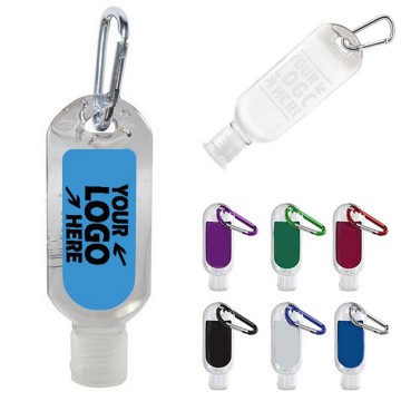2 oz Hand Sanitizer Gel W/ Carabiner